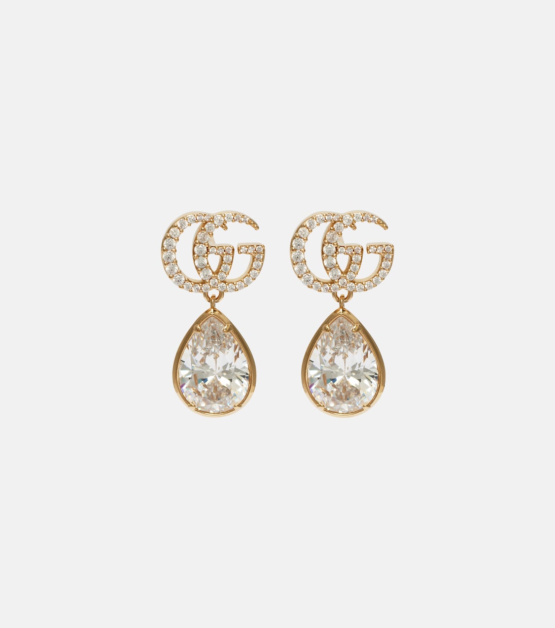 Boucles d’oreilles GG Marmont à cristaux | Gucci
