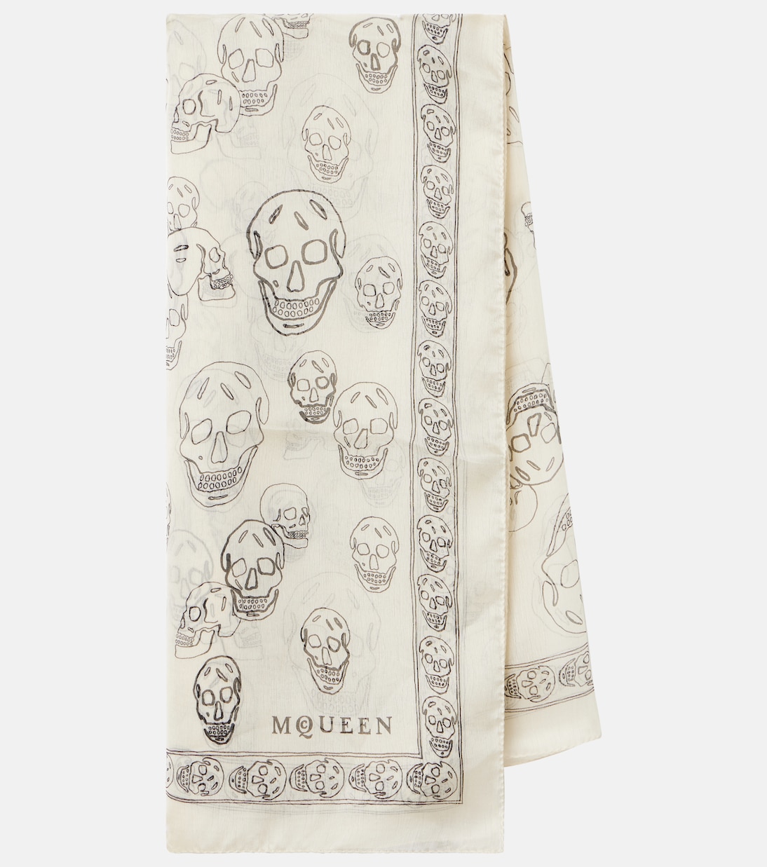 Printed silk scarf | McQueen