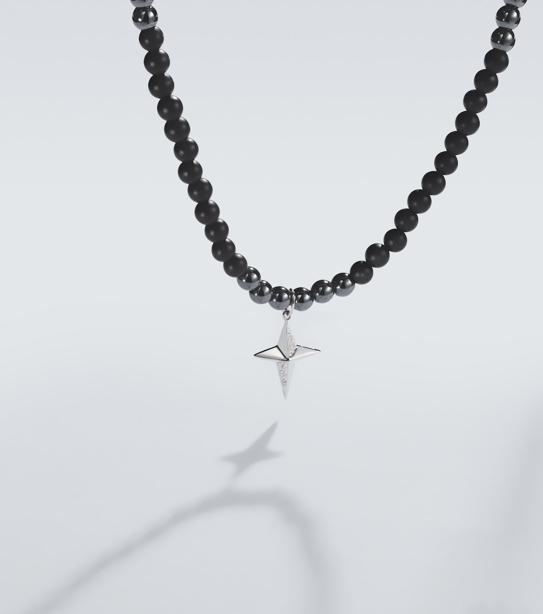 Collar Star de oro blanco de 14 ct con diamantes | Sydney Evan