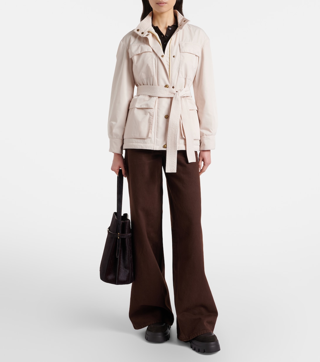 Jacke Maitake mit Leder | Moncler