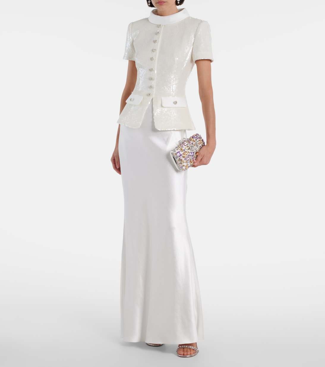 Maxikleid mit Pailletten | Self-Portrait