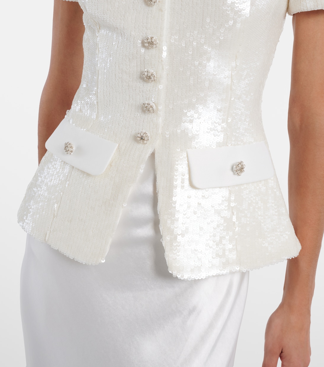 Maxikleid mit Pailletten | Self-Portrait