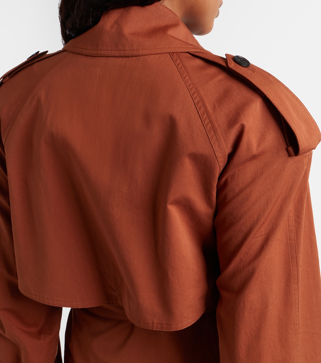 Oversize-Trenchcoat aus Baumwolle und Seide | Saint Laurent