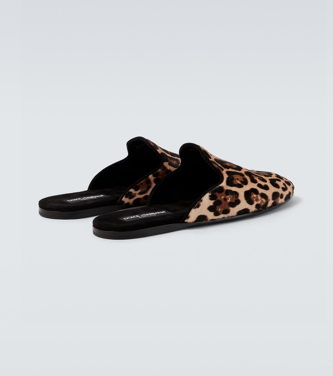 Leopard-print calf hair mules | Dolce&Gabbana