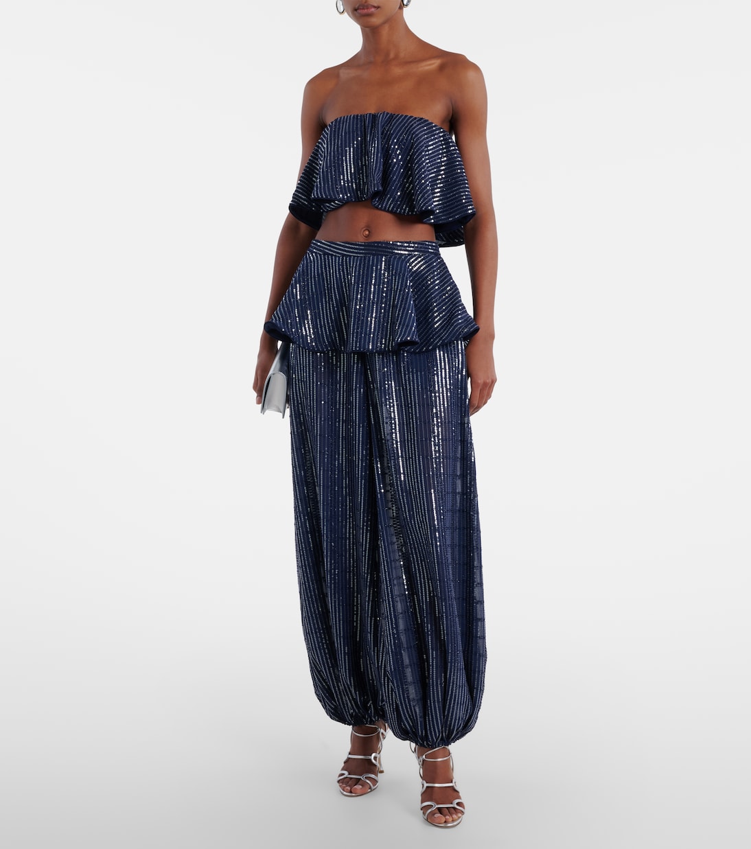 Sequined wide-leg pants | Adriana Degreas