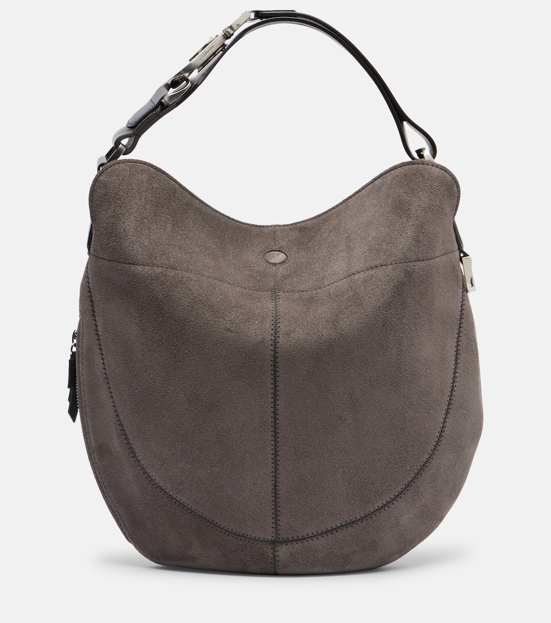 Borsa a spalla Quiver Clip Medium in suede | Lemaire