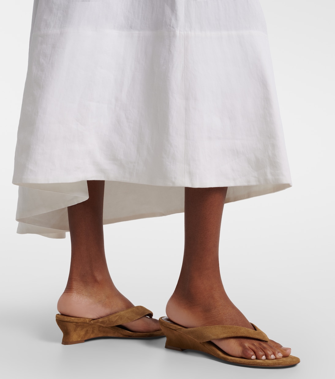 Micro Wedge 40 suede thong sandals | Le Monde Béryl