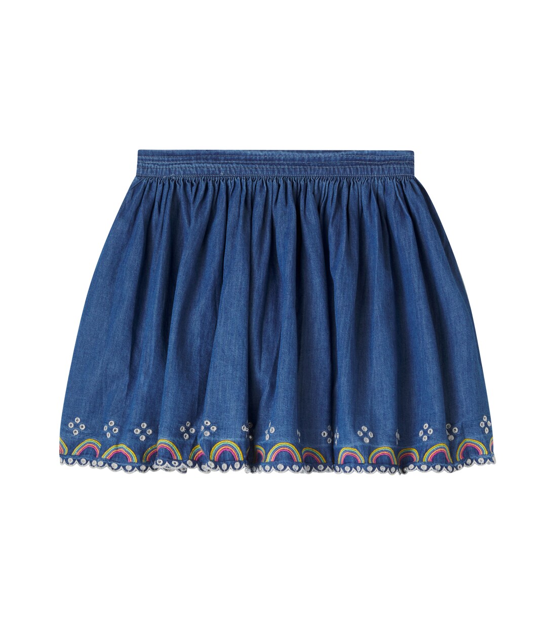 Bernie cotton chambray skirt  | Molo