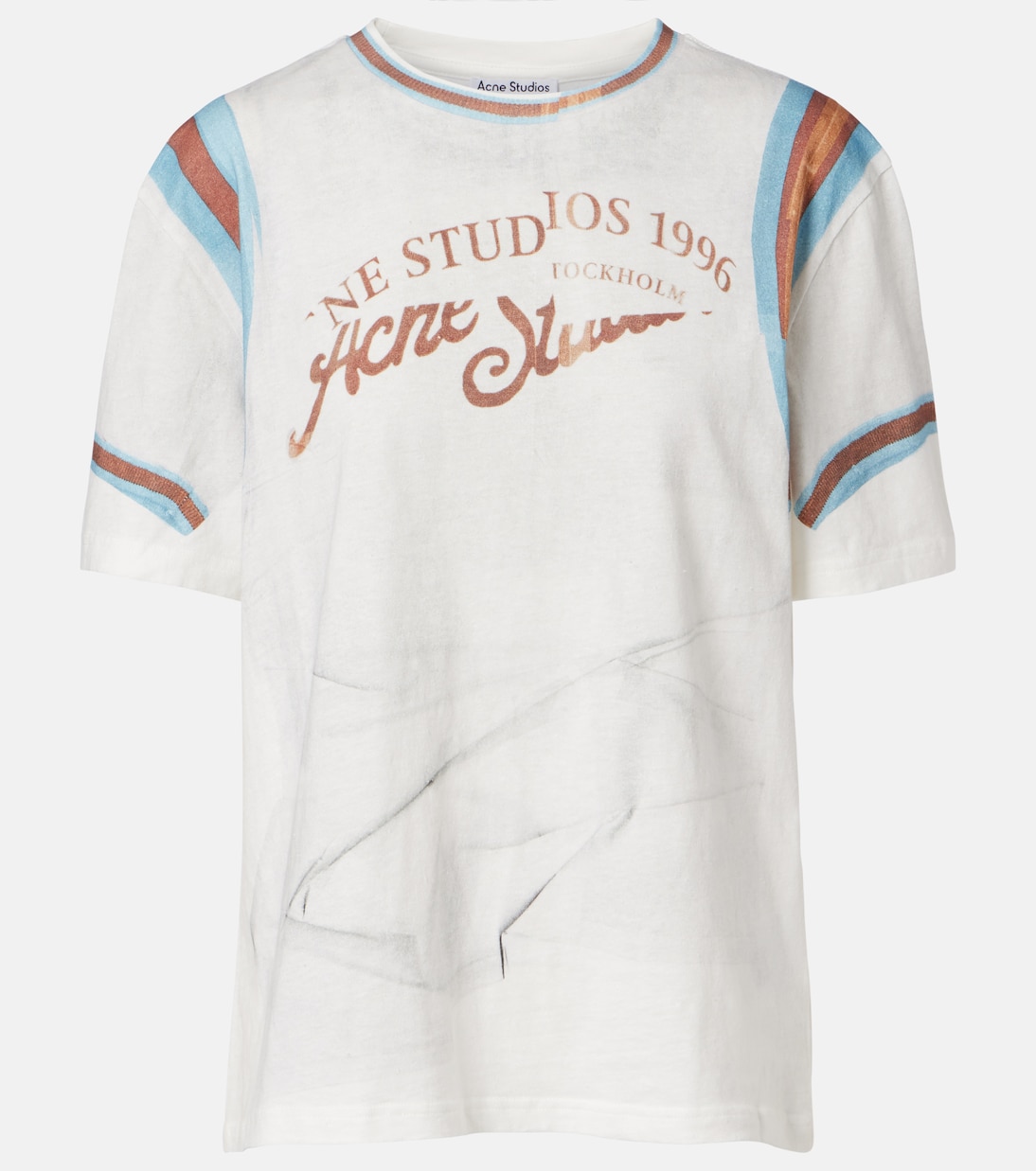 Trompe l'œil cotton jersey T-shirt | Acne Studios