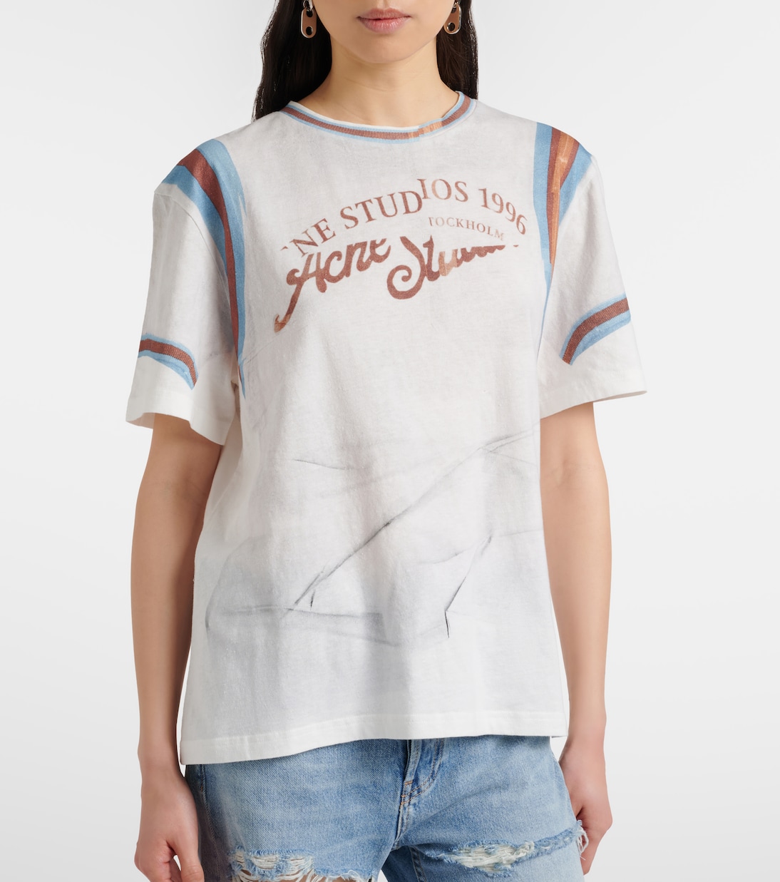 Trompe l'œil cotton jersey T-shirt | Acne Studios