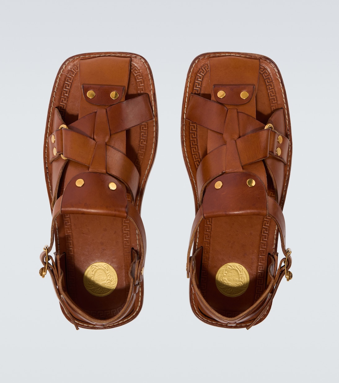 Souvenir leather fisherman sandals | Versace