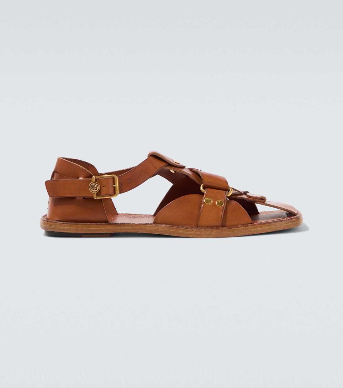 Souvenir leather fisherman sandals | Versace