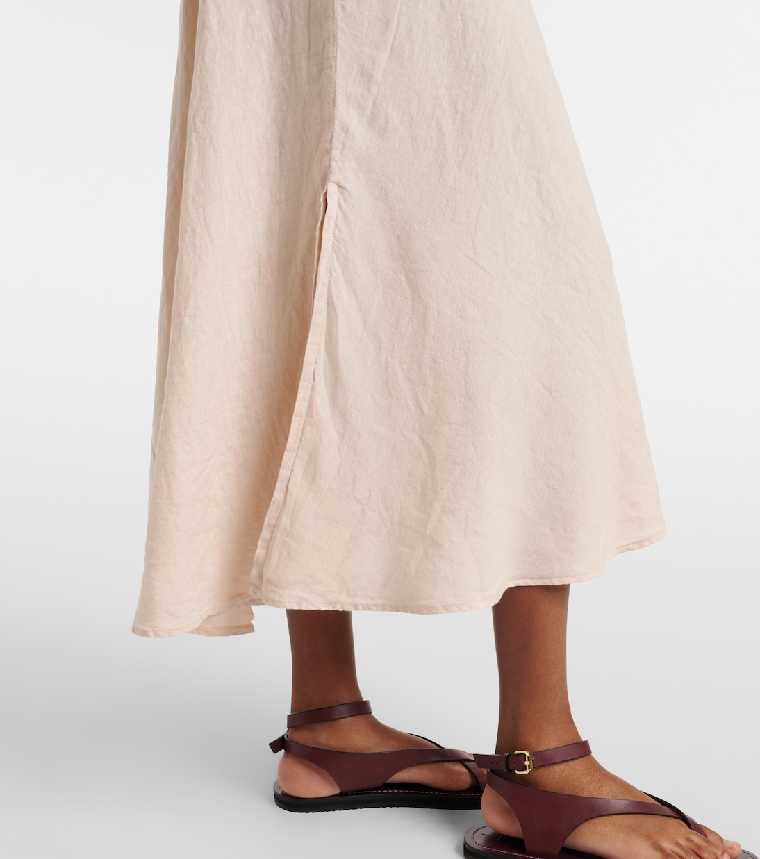 Gonna midi Malina in lino | Velvet