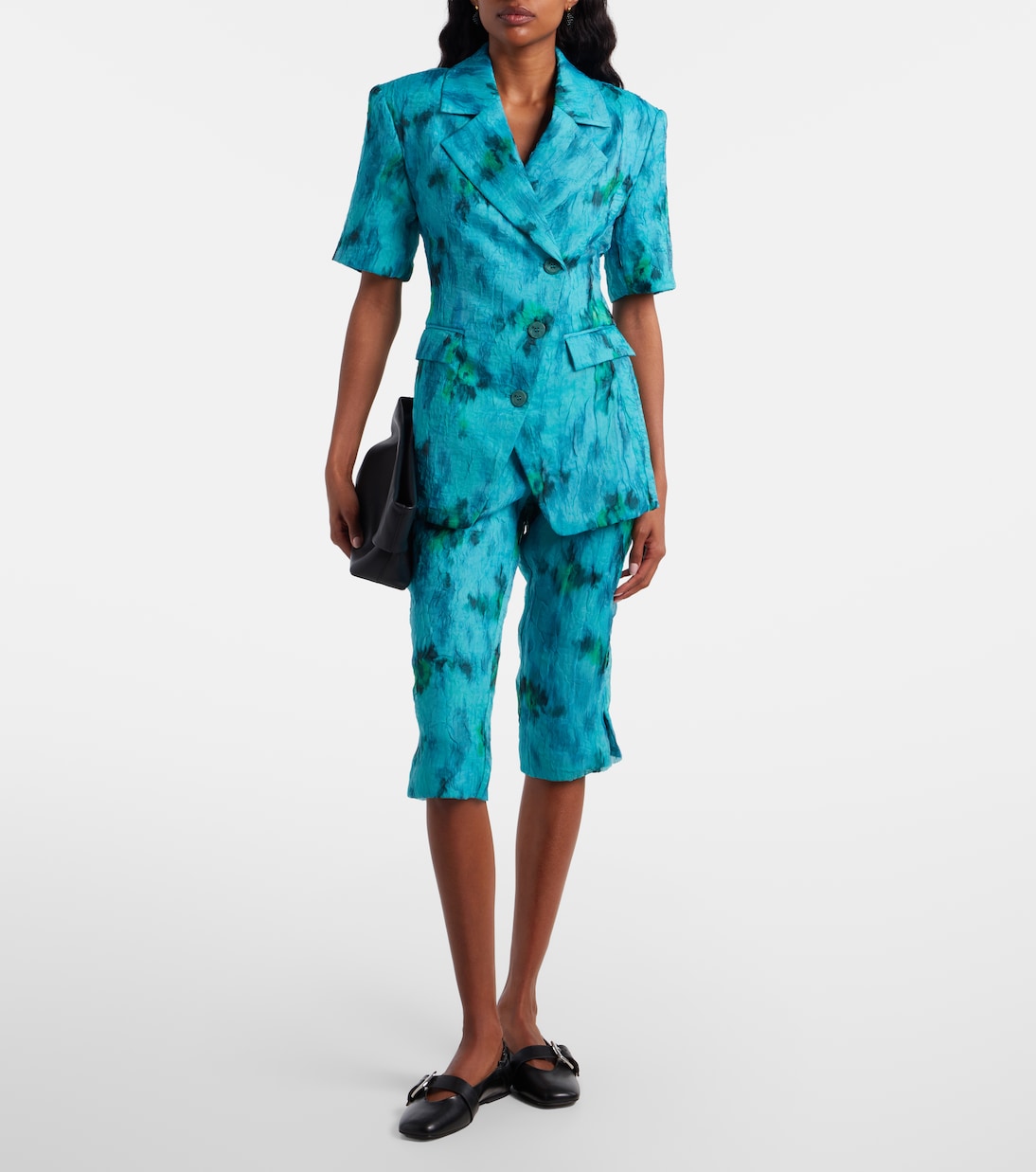 Blazer de organza estampado | Ganni