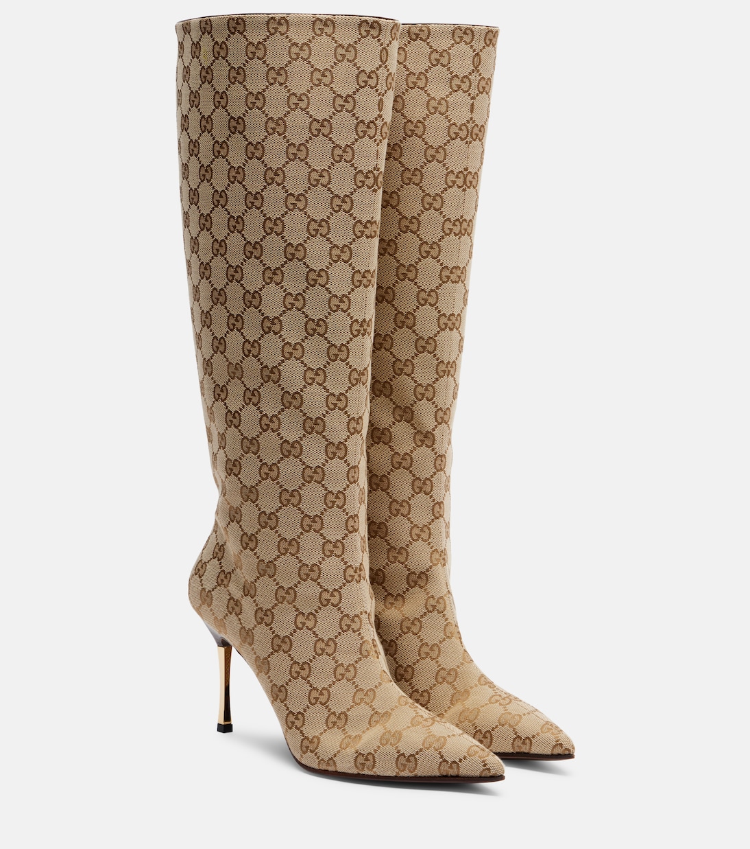 Botas altas Bombshell de lona GG | Gucci