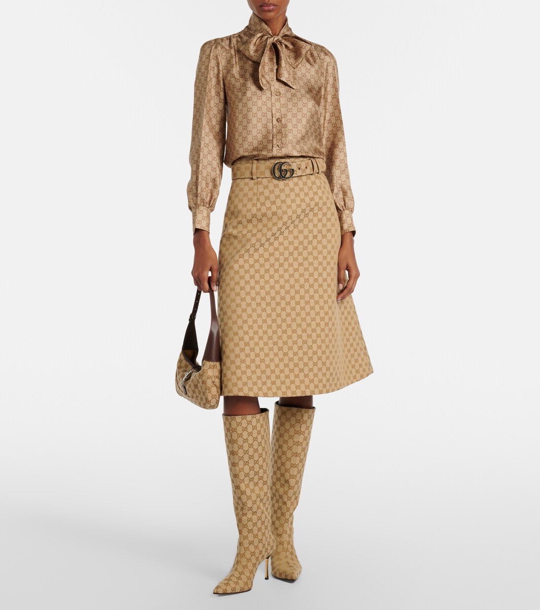 Botas altas Bombshell de lona GG | Gucci