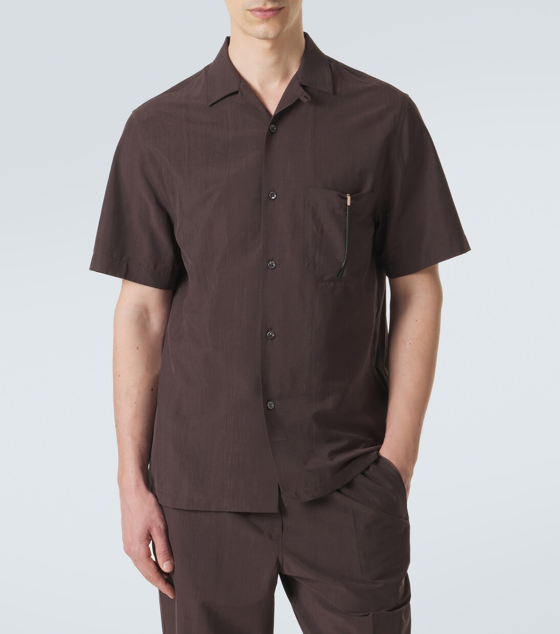 Havana silk-blend bowling shirt | Umit Benan