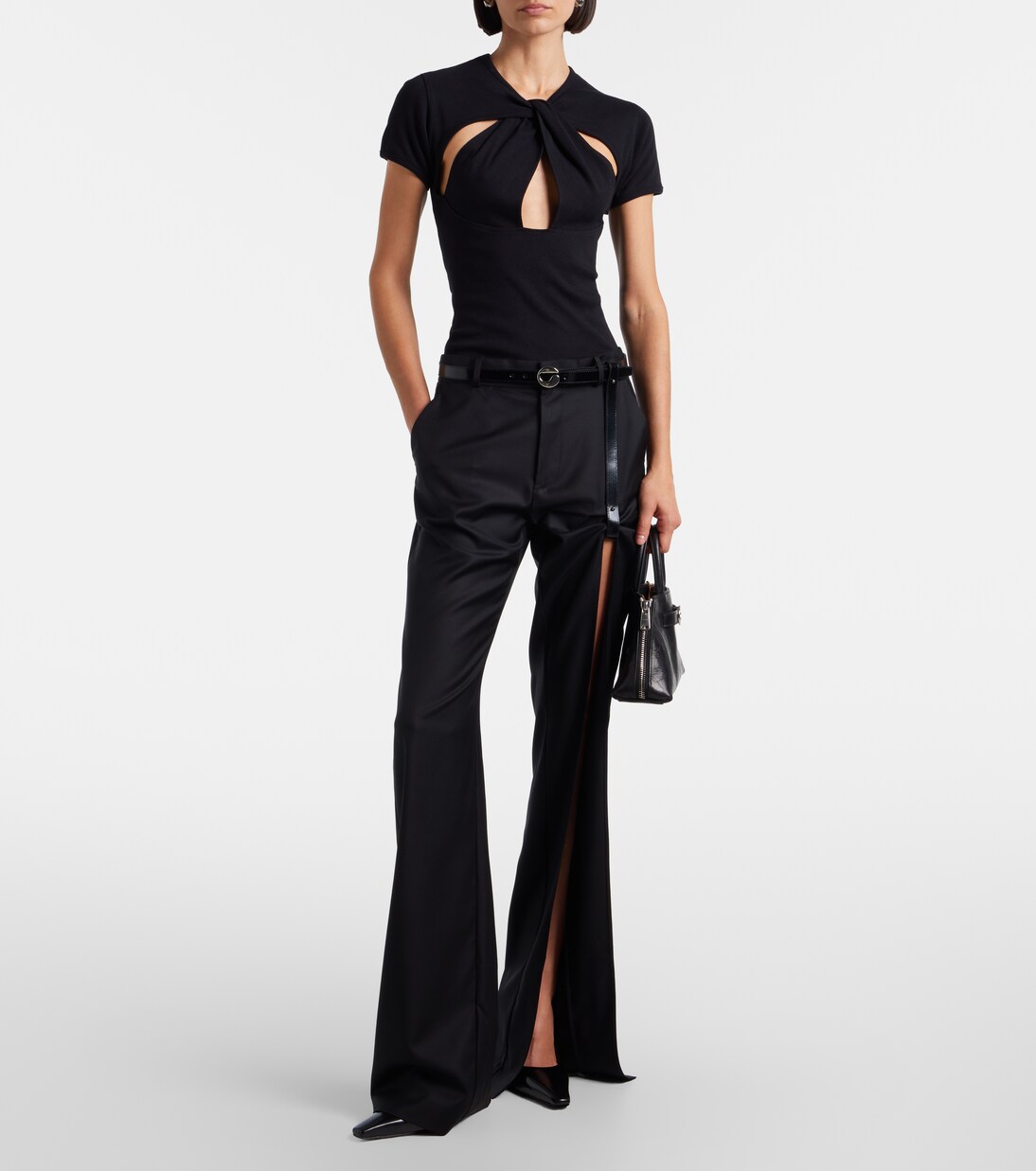 Suspended 컷아웃 벨티드 와이드 진 | Coperni