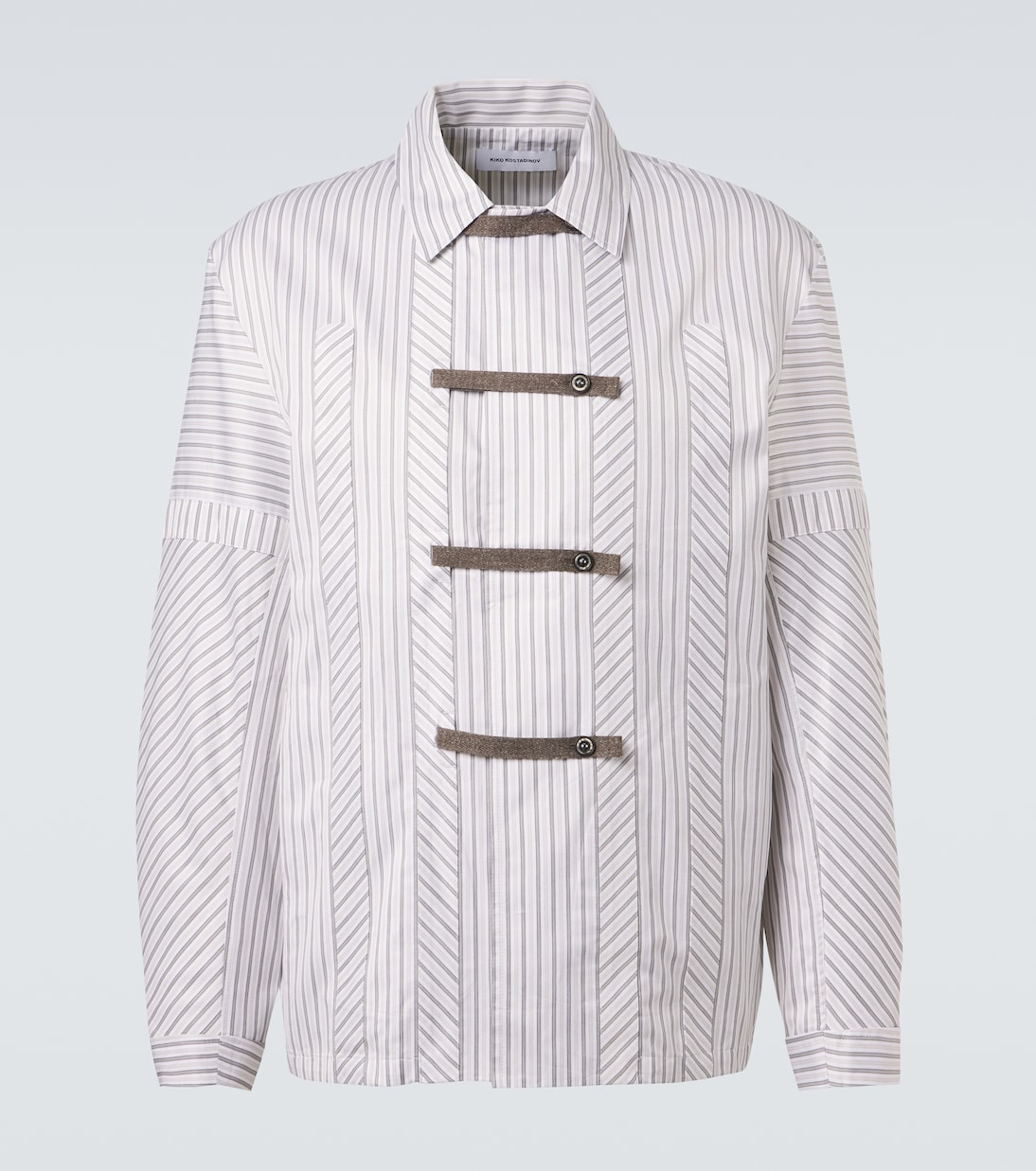 Kyan striped cotton poplin shirt | Kiko Kostadinov