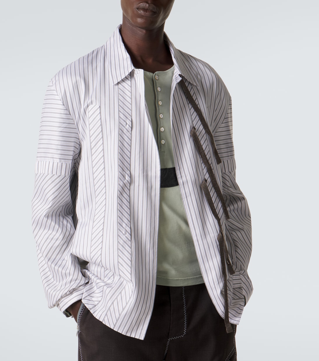 Kyan striped cotton poplin shirt | Kiko Kostadinov
