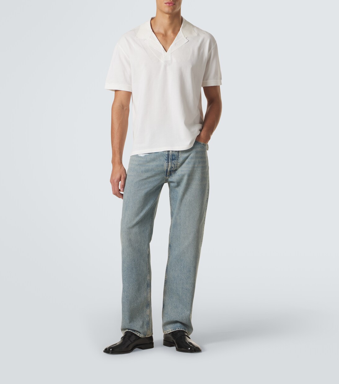 Cotton piqué polo shirt | Maison Margiela