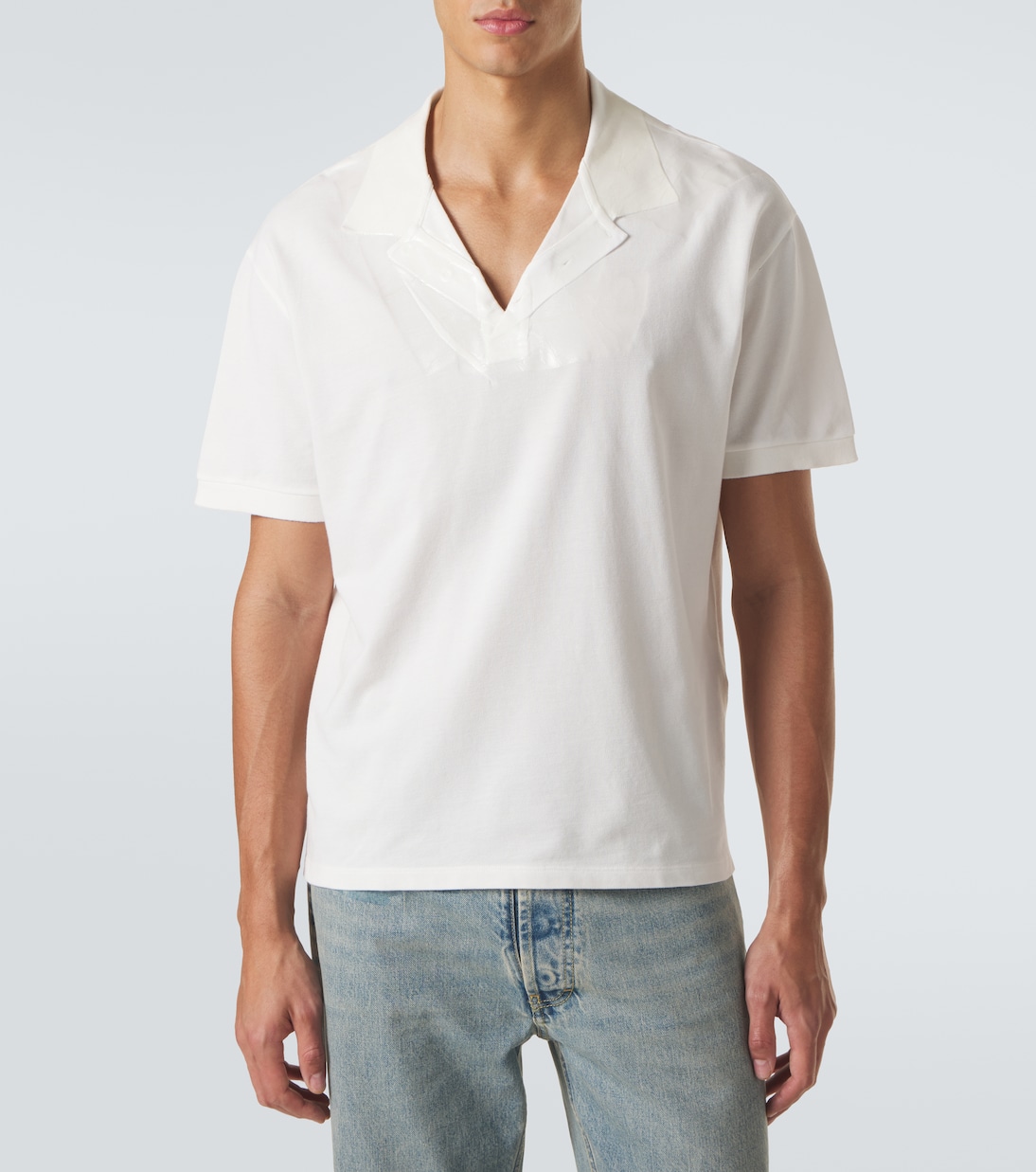 Cotton piqué polo shirt | Maison Margiela