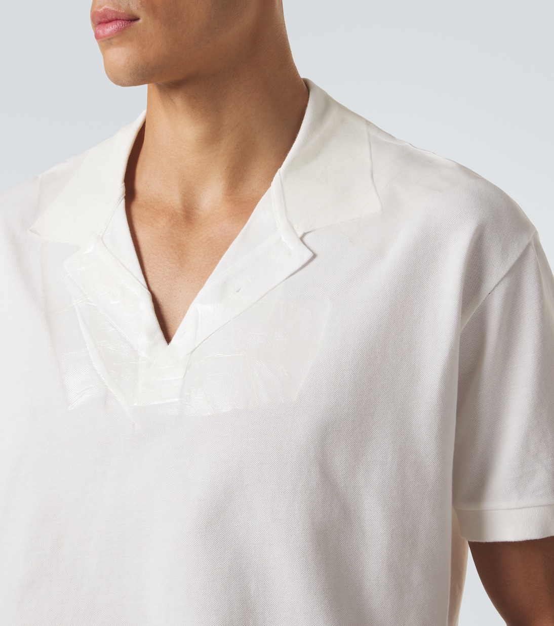 Cotton piqué polo shirt | Maison Margiela