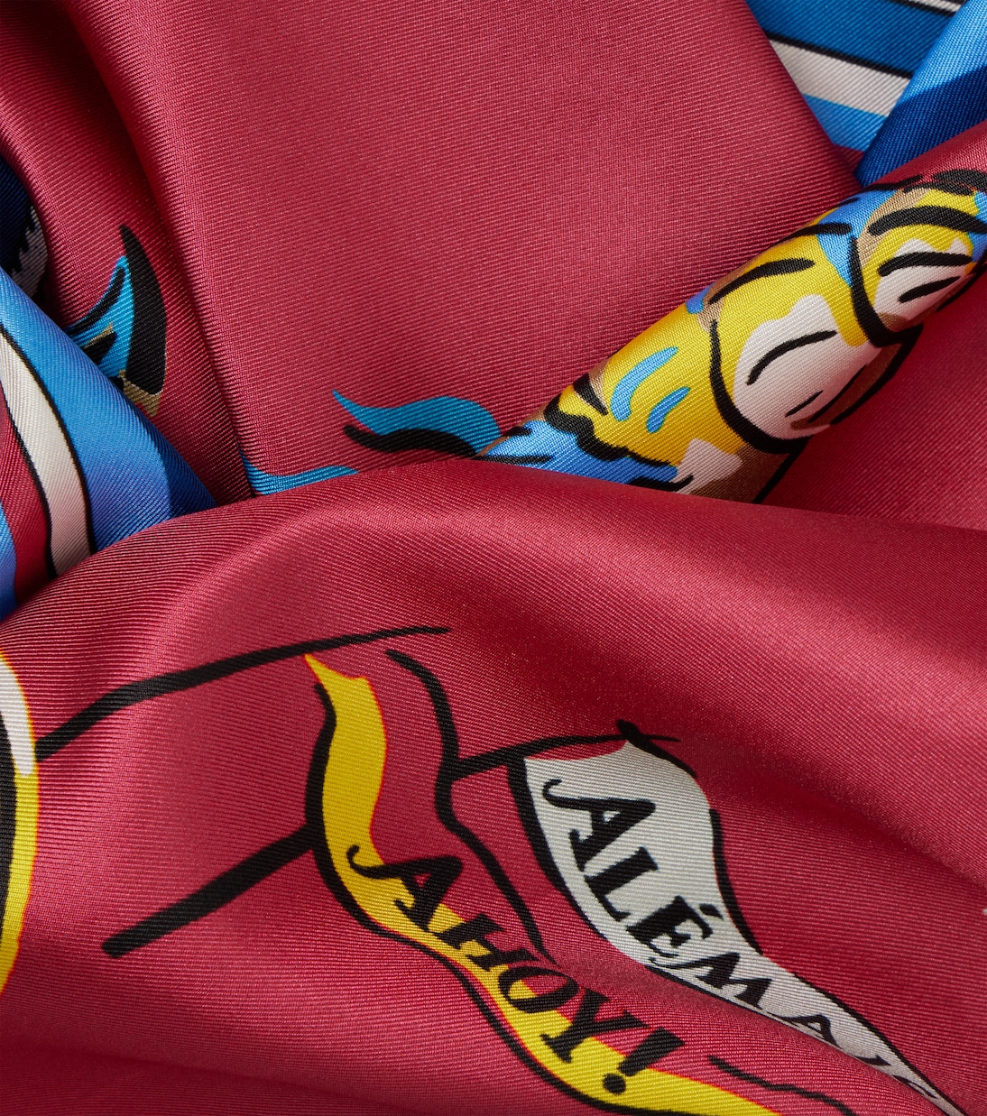 Printed silk twill scarf | Alémais