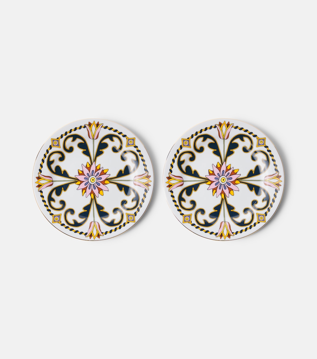 Set Tyrrhenia Tulyps aus zwei Desserttellern | La DoubleJ