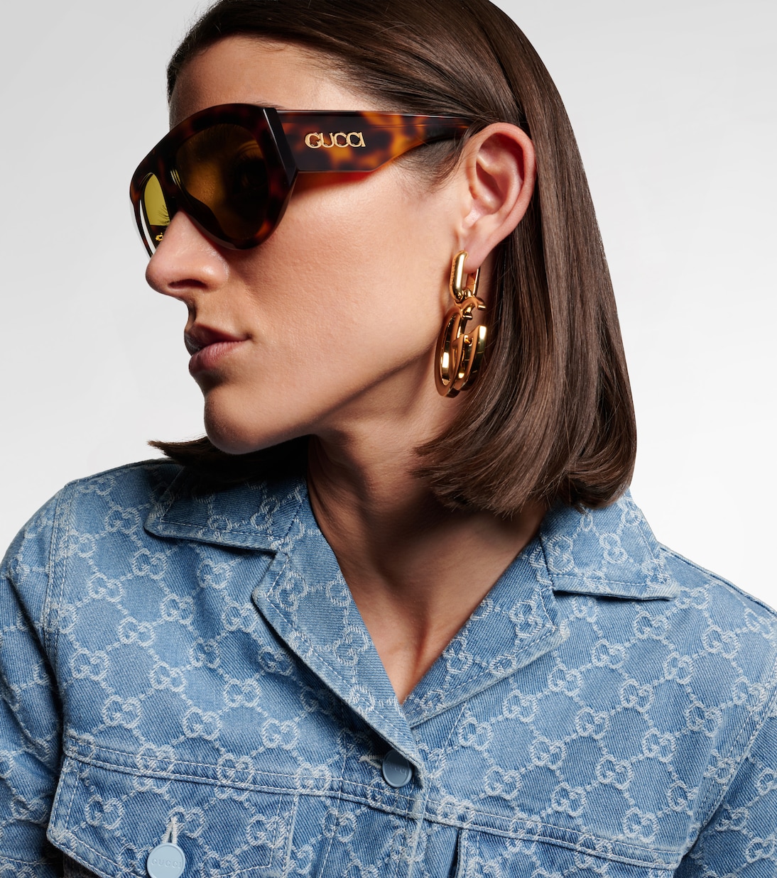 Signoria 쉴드 선글라스 | Gucci