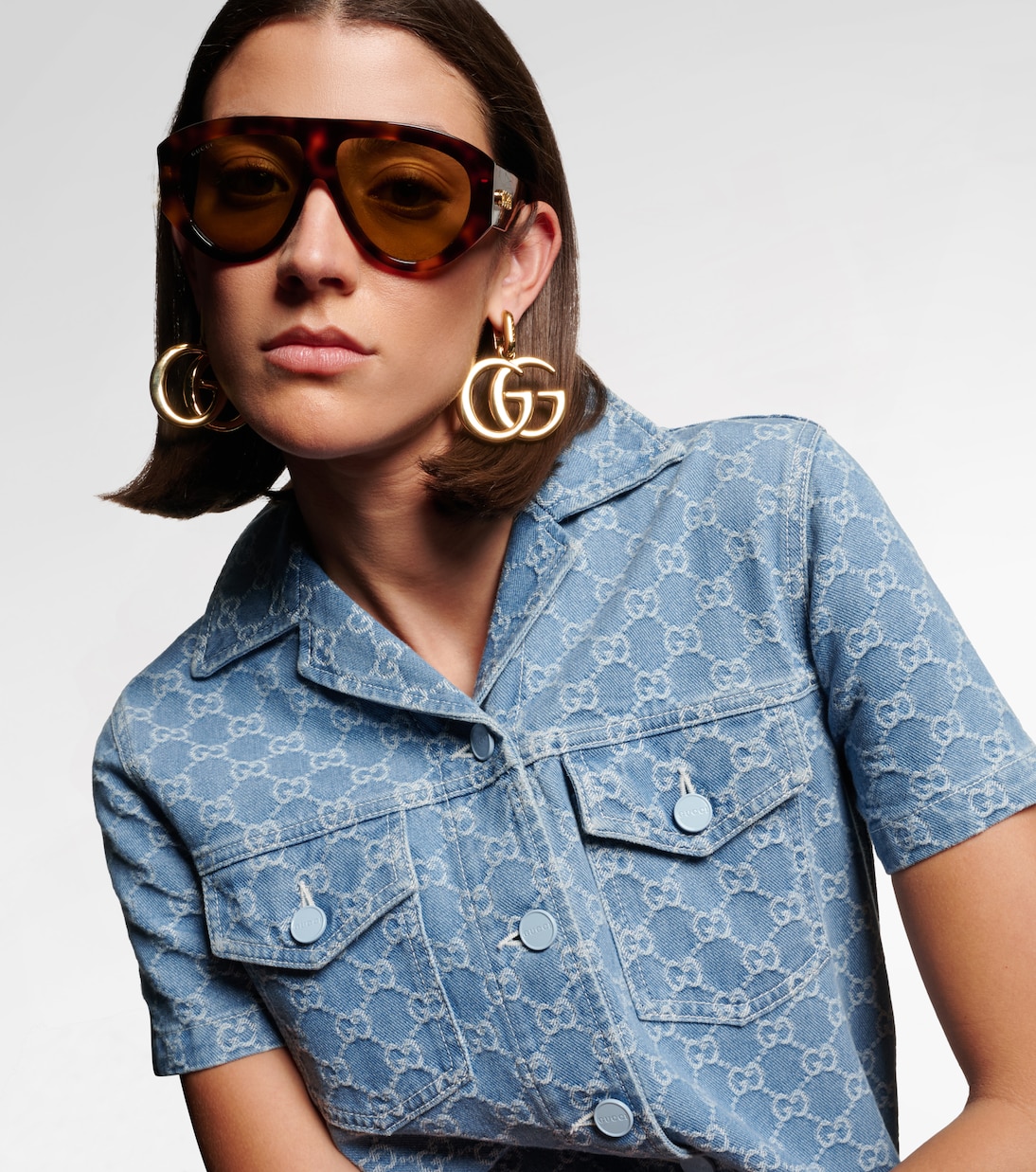 Signoria 쉴드 선글라스 | Gucci