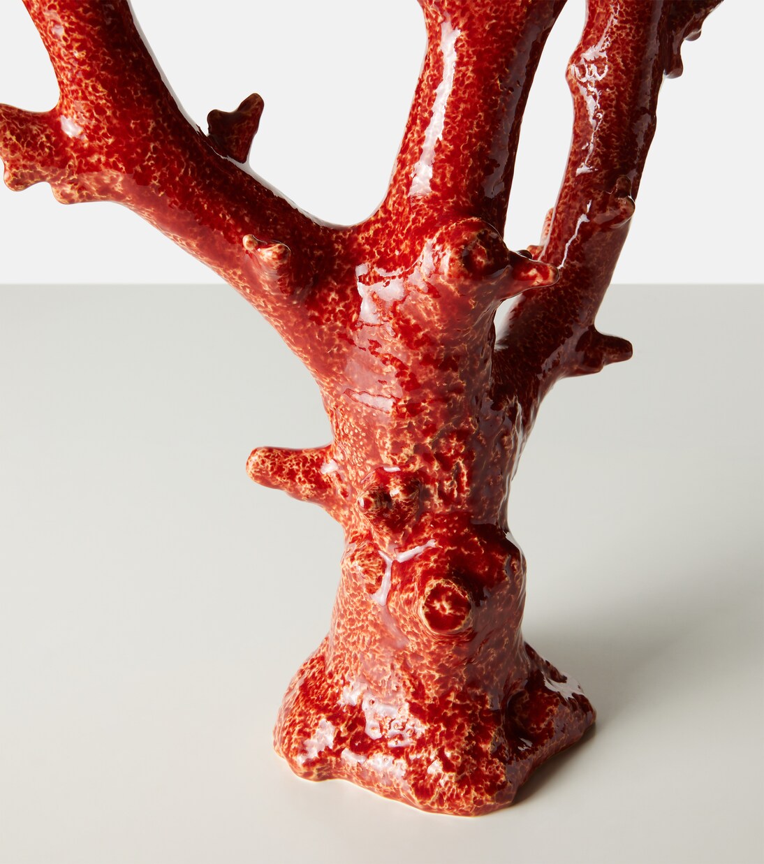 Candelabro Coral de loza | Bordallo Pinheiro
