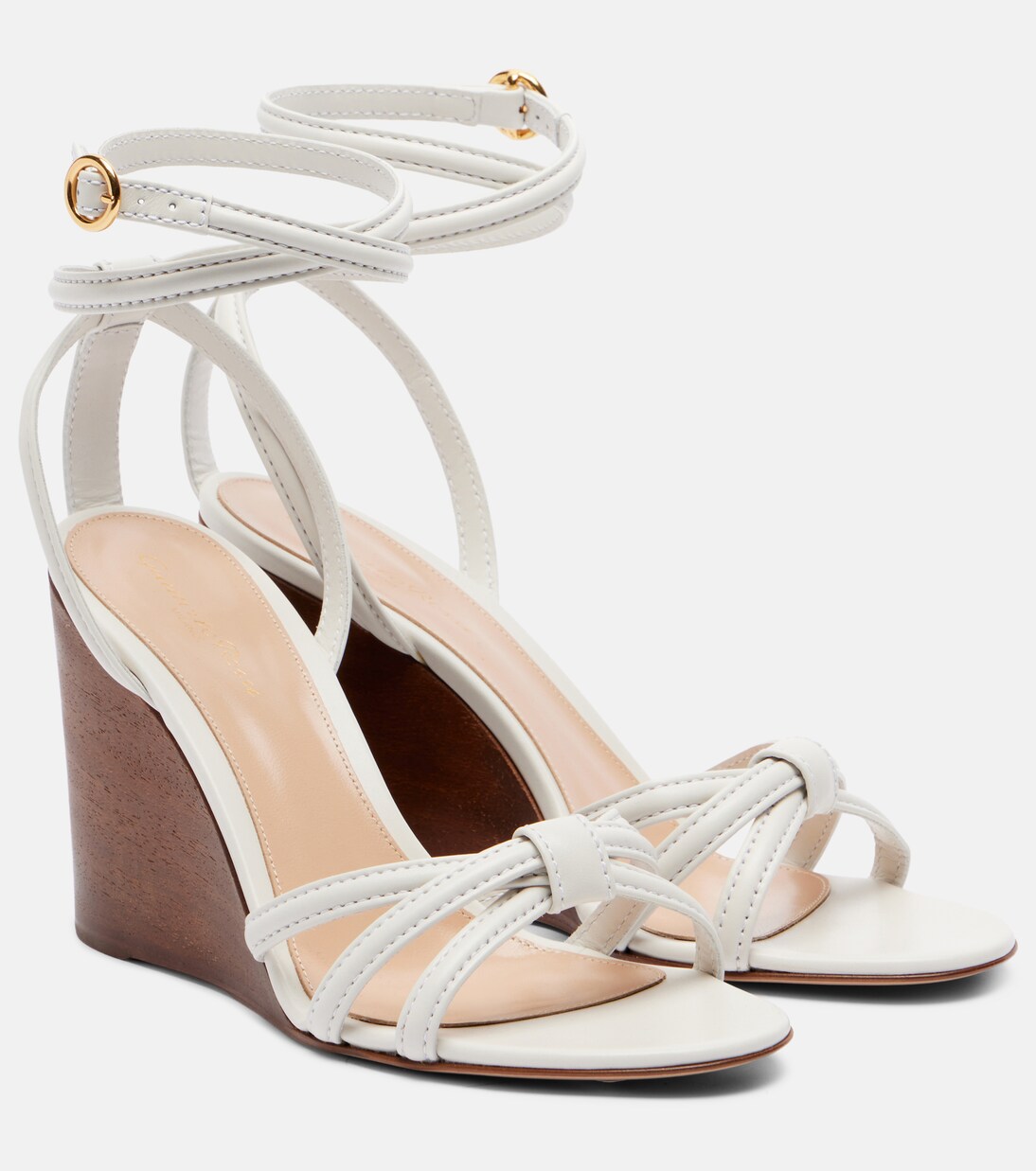Wedge-Sandalen aus Leder | Gianvito Rossi