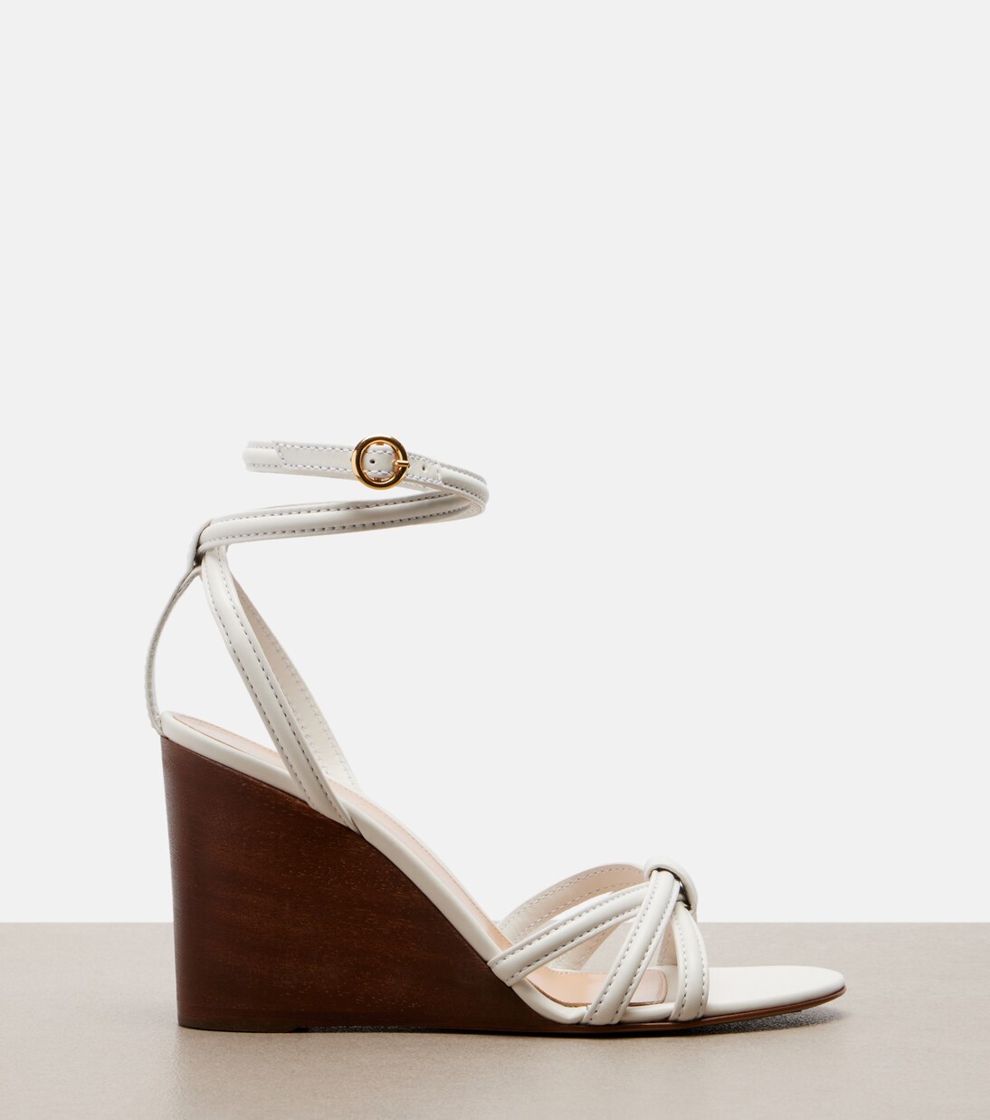Wedge-Sandalen aus Leder | Gianvito Rossi