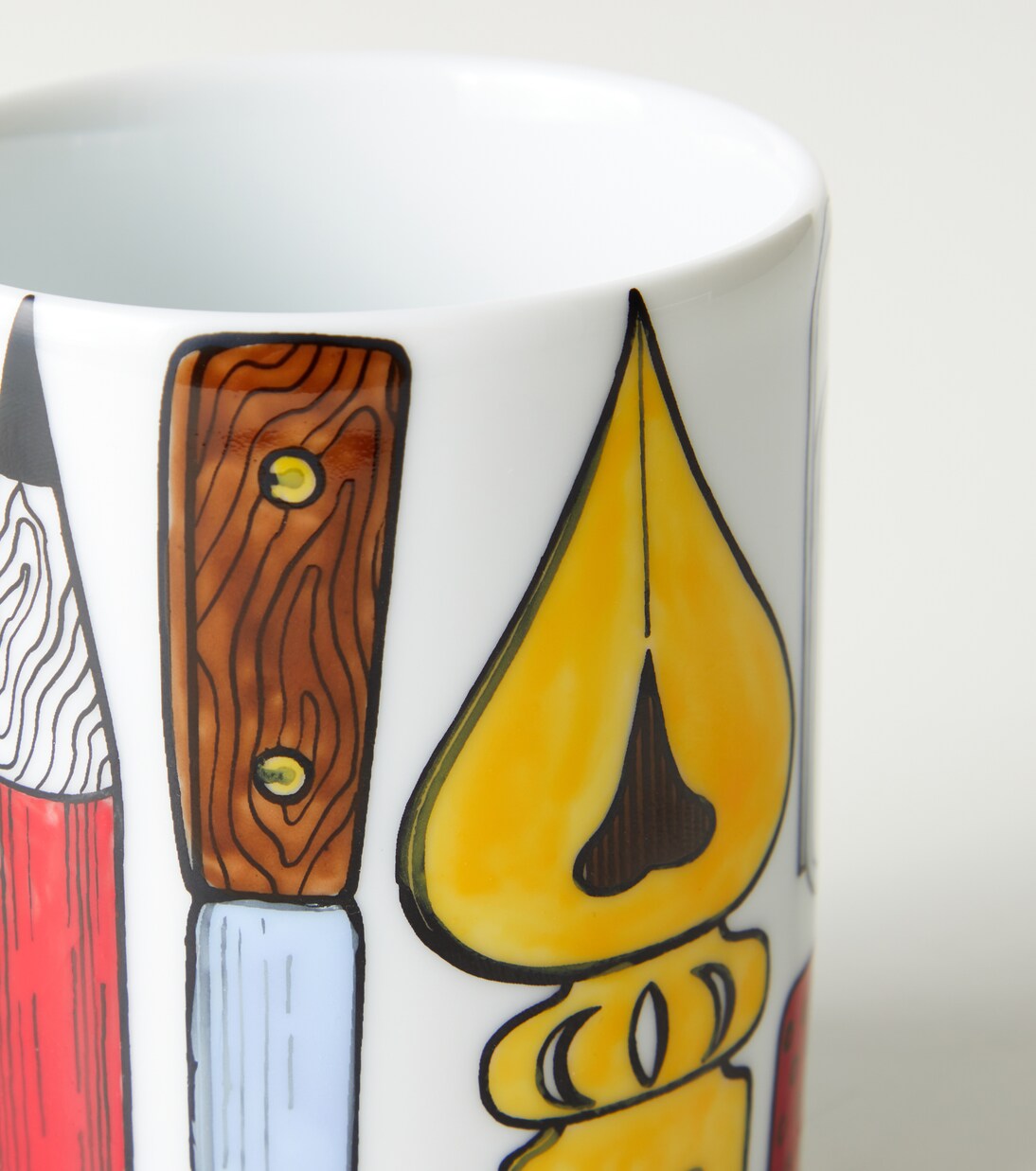 Strumenti Scrittura porcelain pen pot | Fornasetti