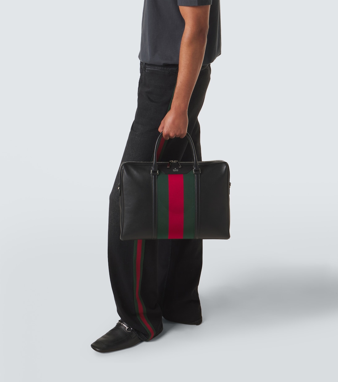 Maletín de piel con Horsebit | Gucci