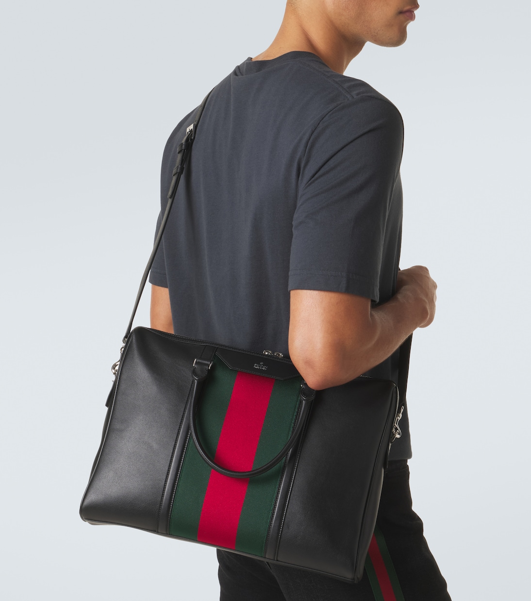 Maletín de piel con Horsebit | Gucci