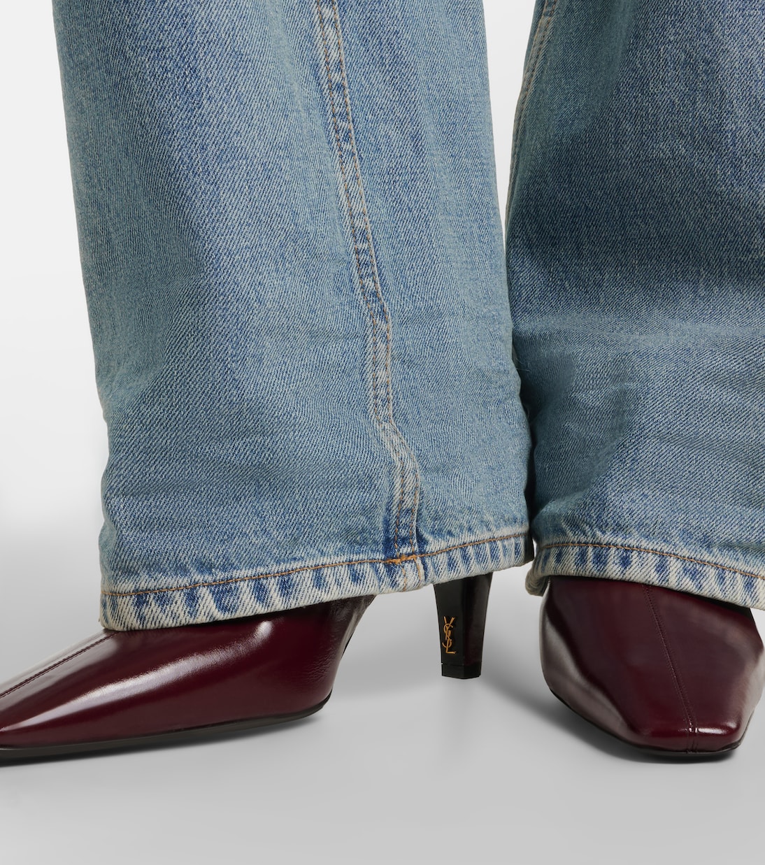 Jill leather ankle boots | Saint Laurent