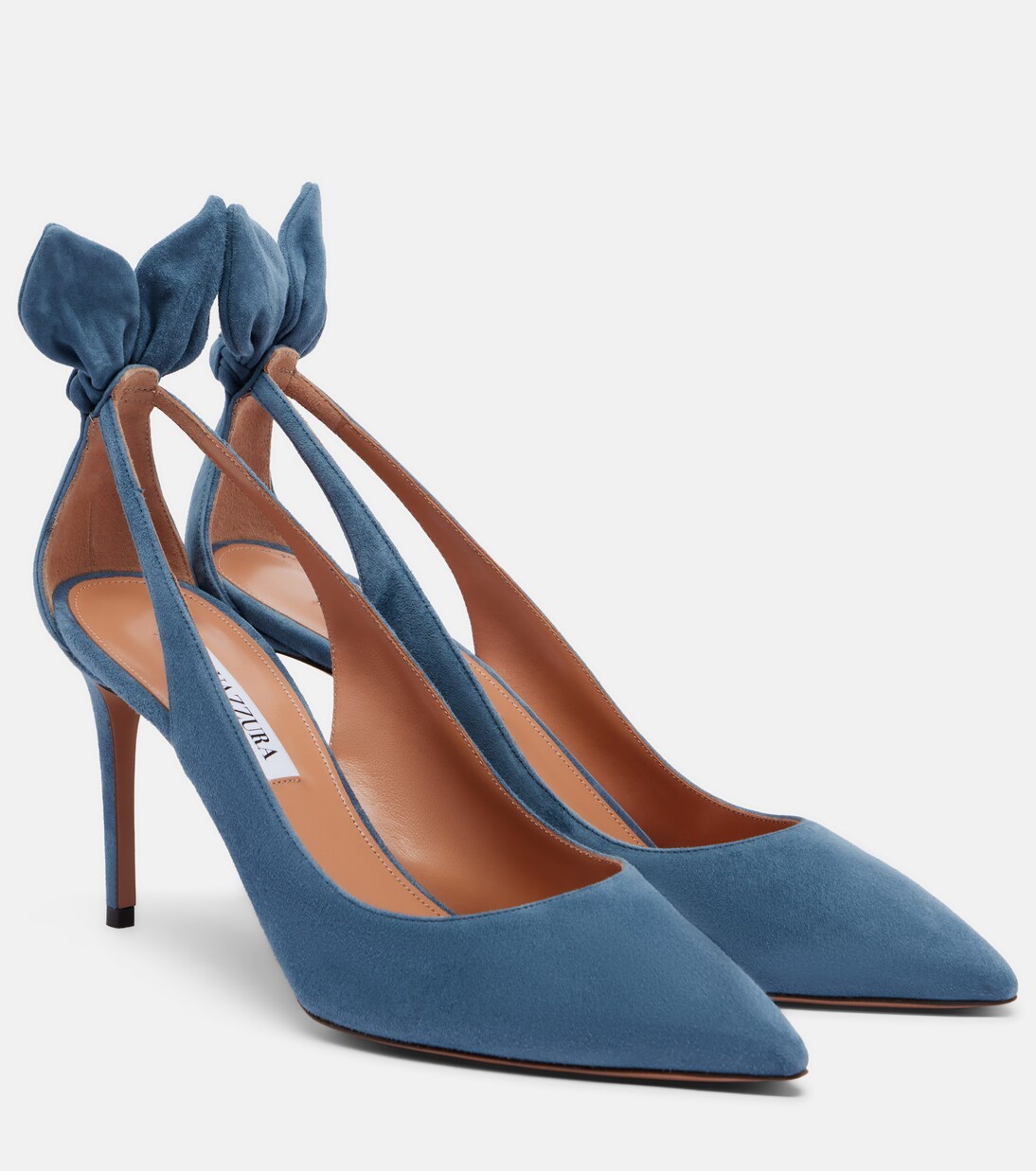Pumps Bow Tie aus Veloursleder | Aquazzura