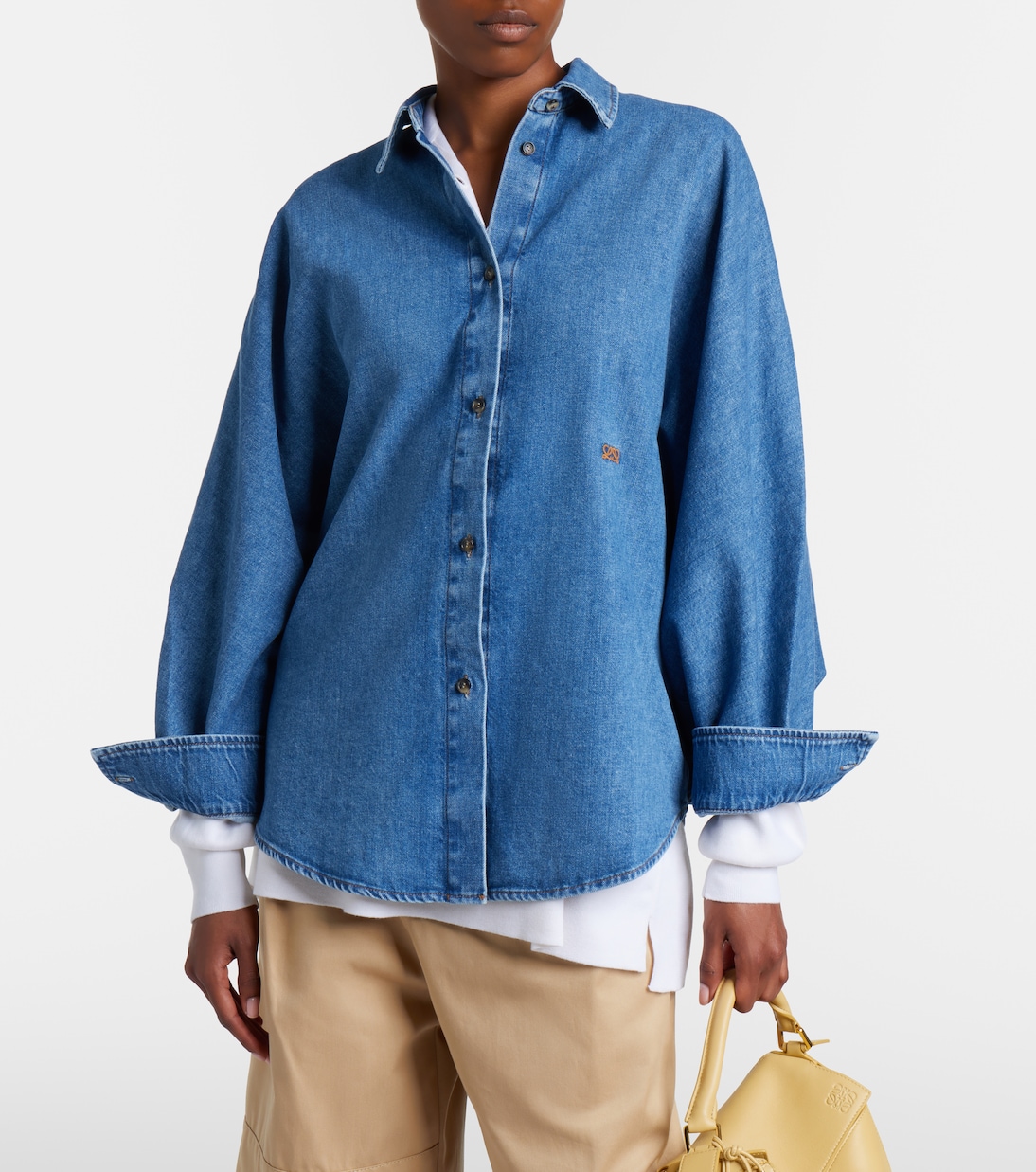 Hemd Double L aus Denim | Loewe
