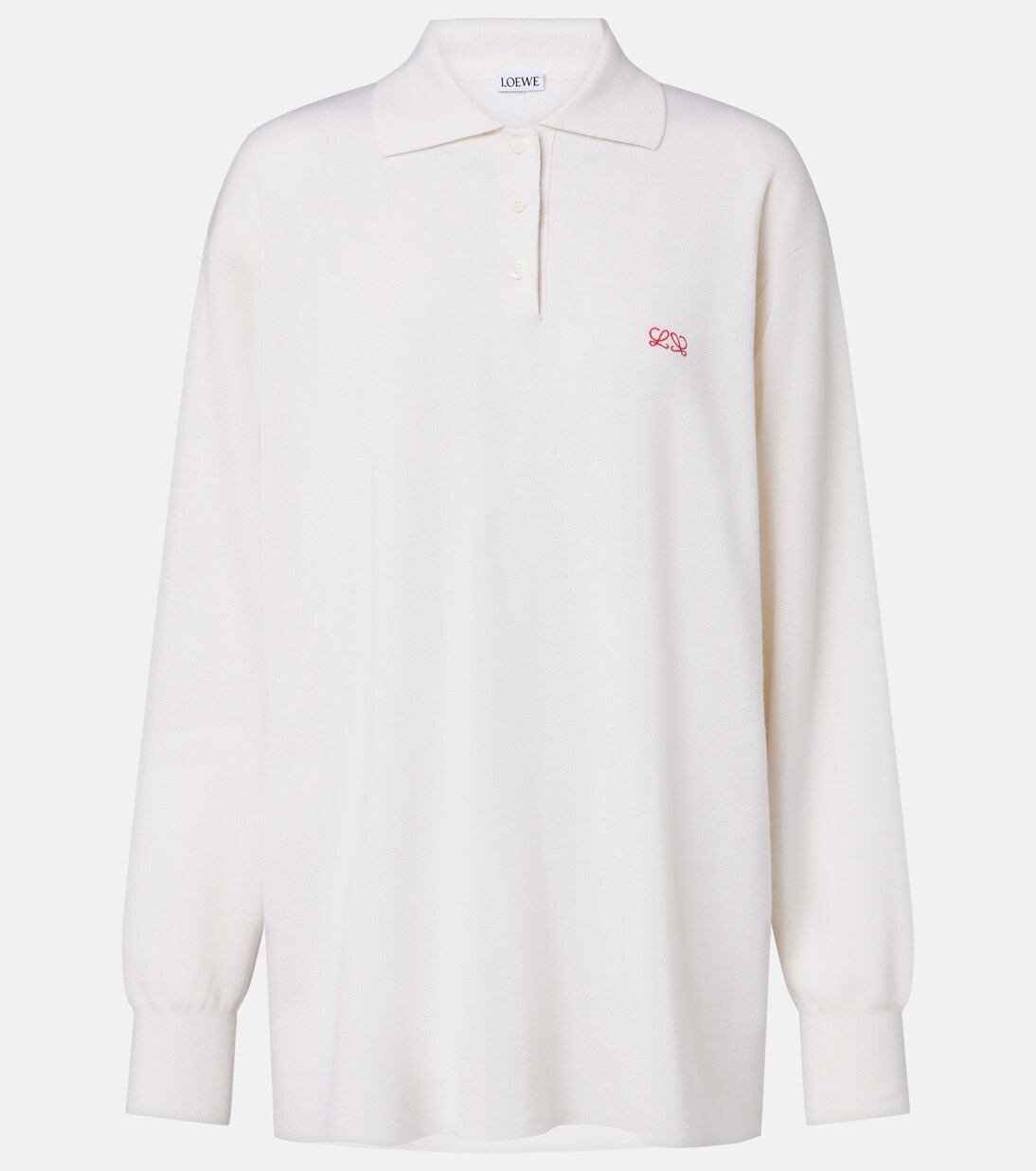 Double L cashmere blend polo sweater | Loewe