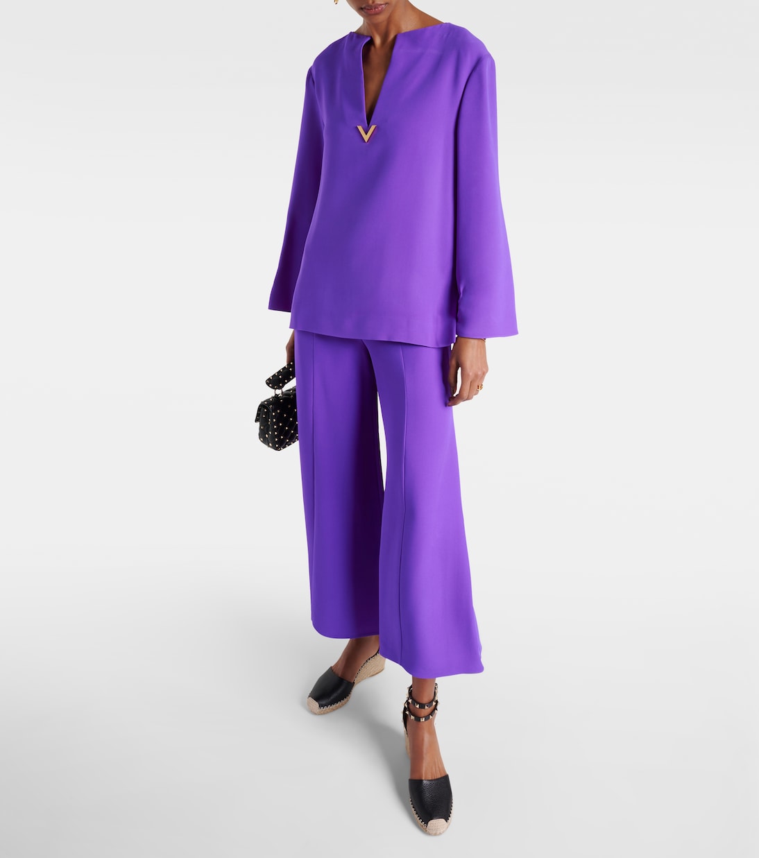 Alpargatas Rockstud Double de piel | Valentino Garavani