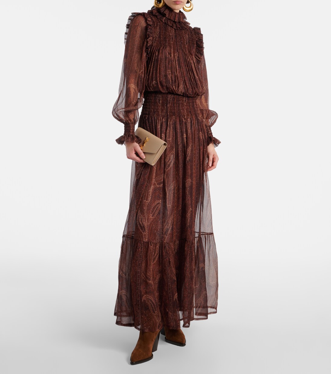 Theo 95 suede ankle boots | Saint Laurent