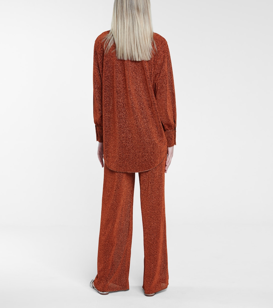 Weite High-Rise-Hose Lumière | Oséree