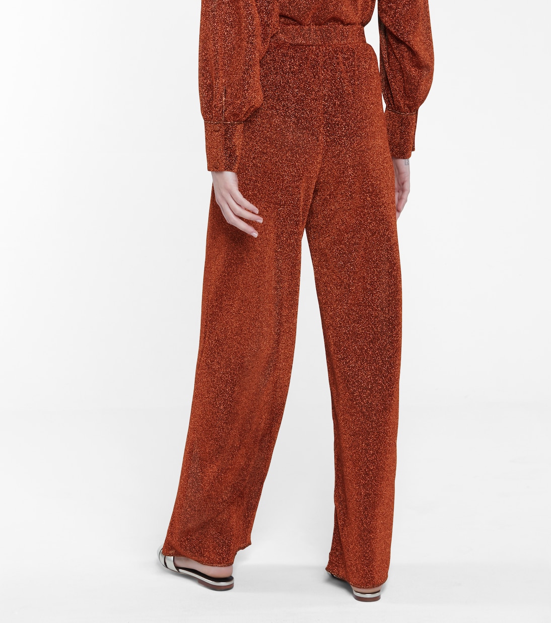 Weite High-Rise-Hose Lumière | Oséree