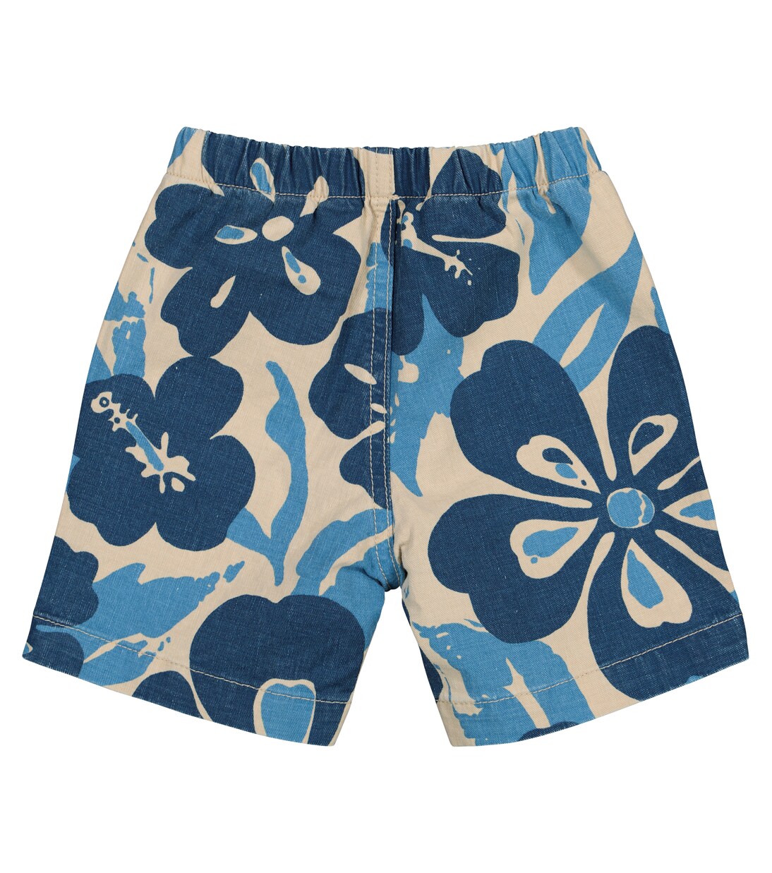 Baby floral cotton and linen Bermuda shorts | Il Gufo