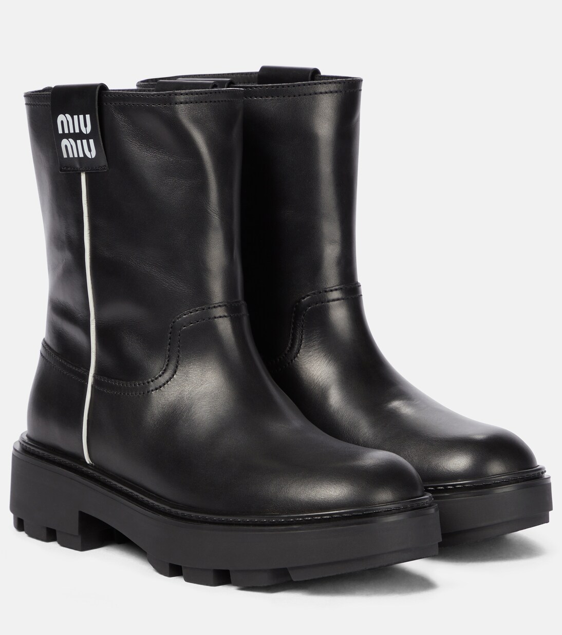 Ankle Boots aus Leder | Miu Miu