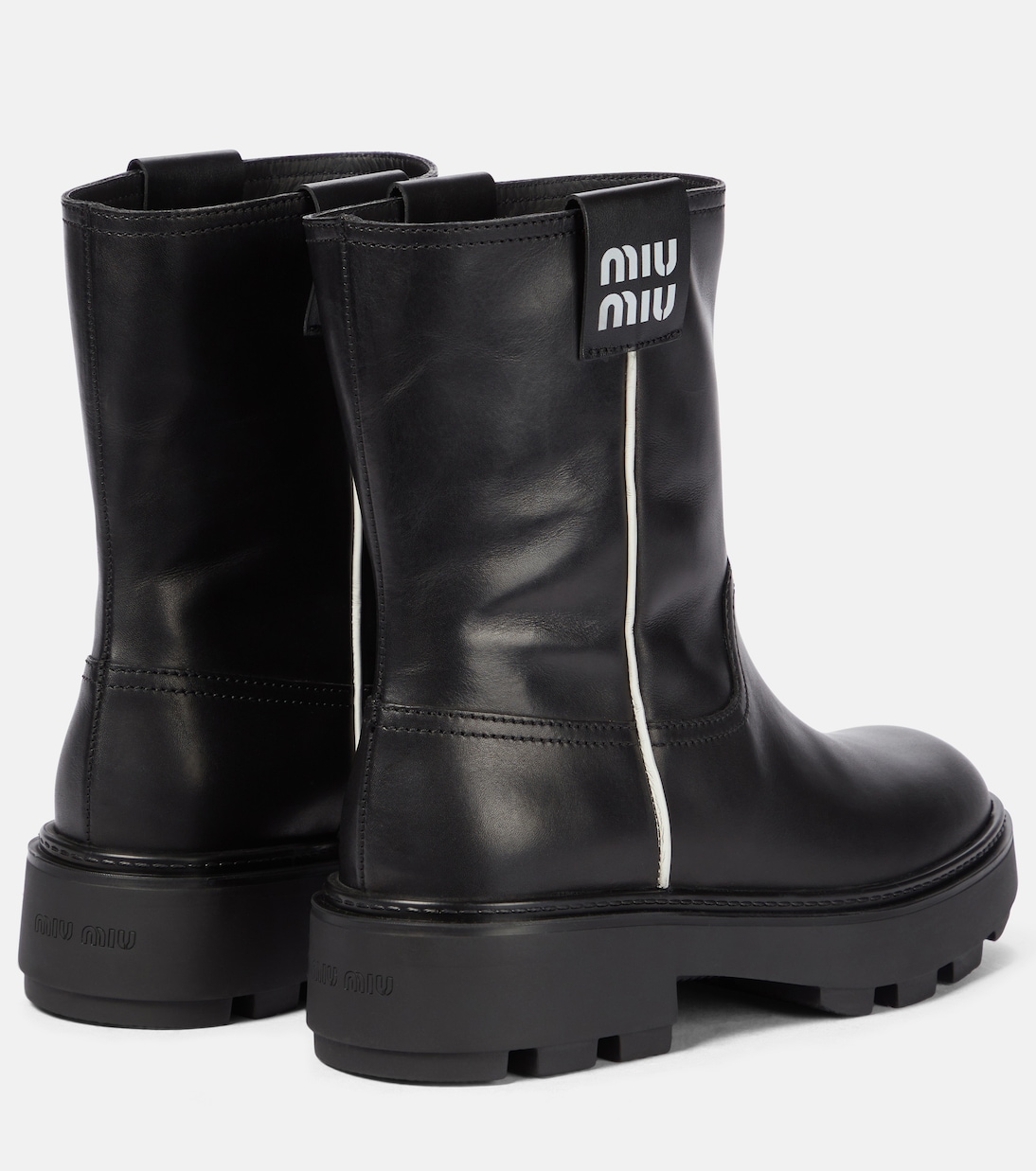Ankle Boots aus Leder | Miu Miu