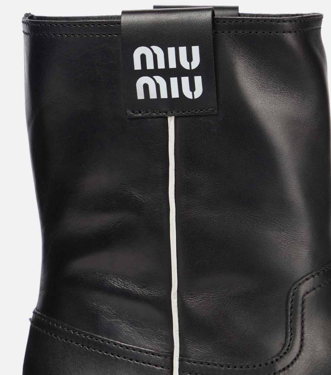 Ankle Boots aus Leder | Miu Miu