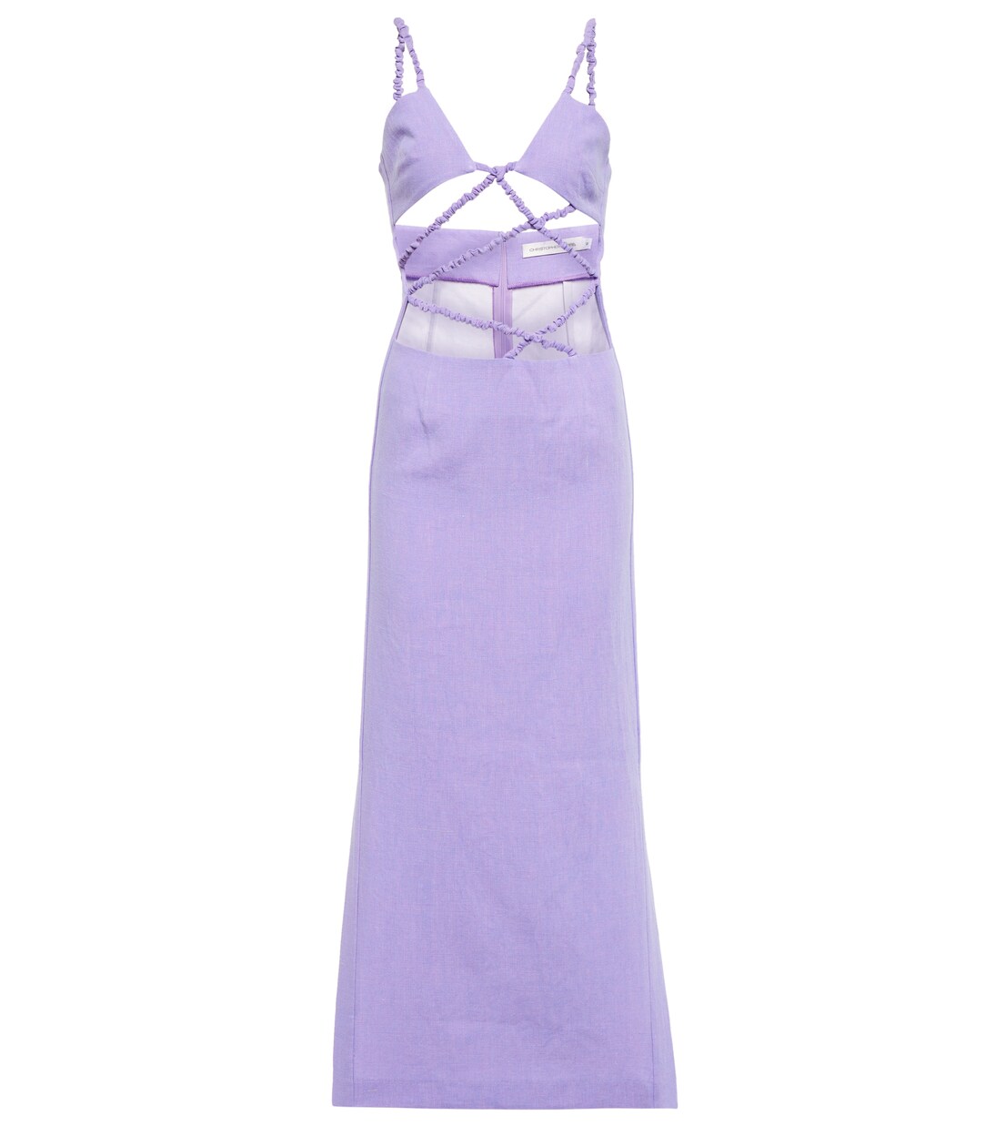 Robe midi en lin | Christopher Esber